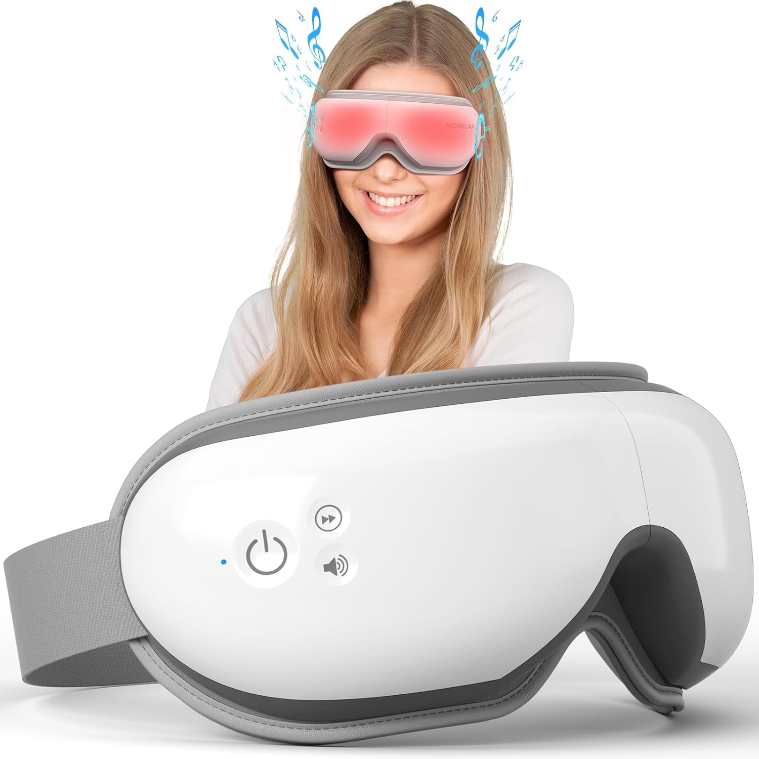 Eye Massager with Heat Birthday Christmas Gifts for Women Heated Eye Mask with Bluetooth Music Smart Eye Mask for Relax Eye Reduce Eye Strain
