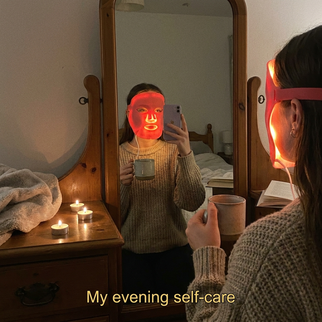 Portable Red Light Silicone LED Facial Mask