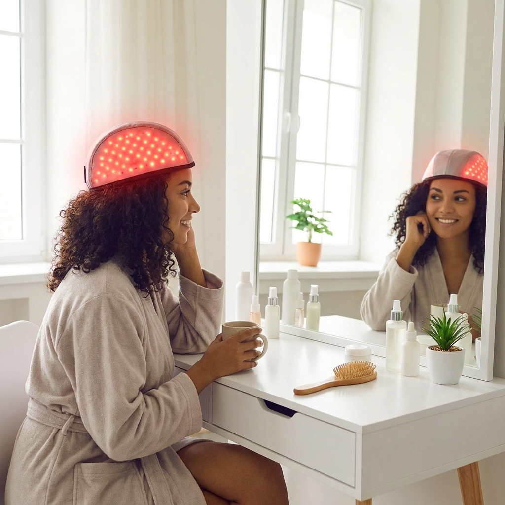 Red Light Therapy Hair Growth Cap — Laser Hair Regrowth Helmet